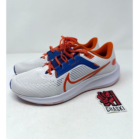 Nike Air Zoom Pegasus 40 Florida Gators Shoes White Orange Sneakers Men's 9 NEW - Picture 1 of 10